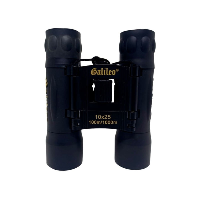 BINOCULARES-10X25-GALILEO-1000MT-LARGO-ALCANCE-NEGRO