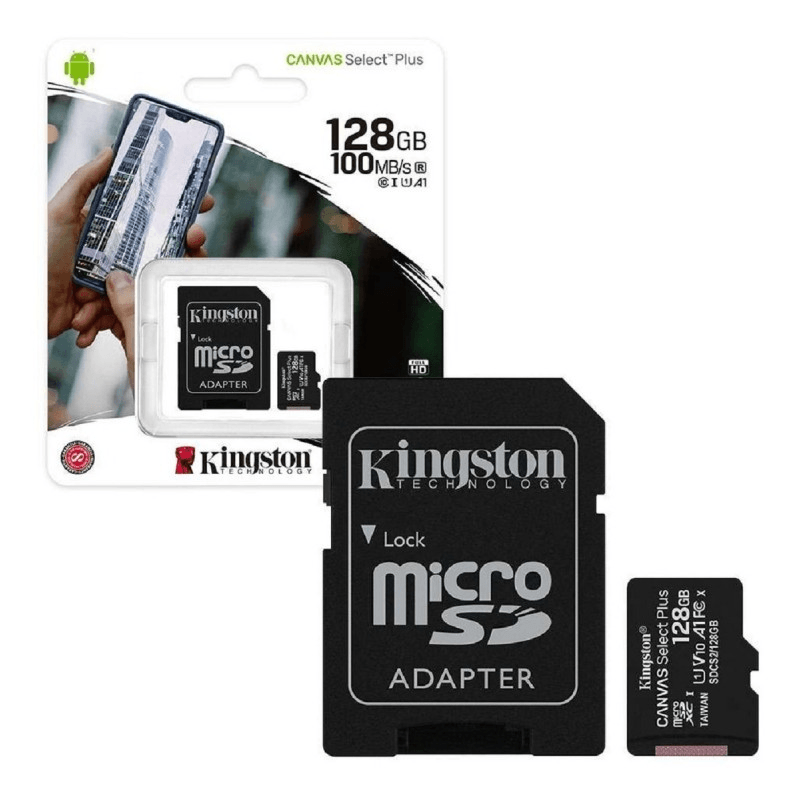 MEMORIA-MICRO-SD-KINGSTON-128-GB-CLASS-10-ORIGINAL-NEGRO