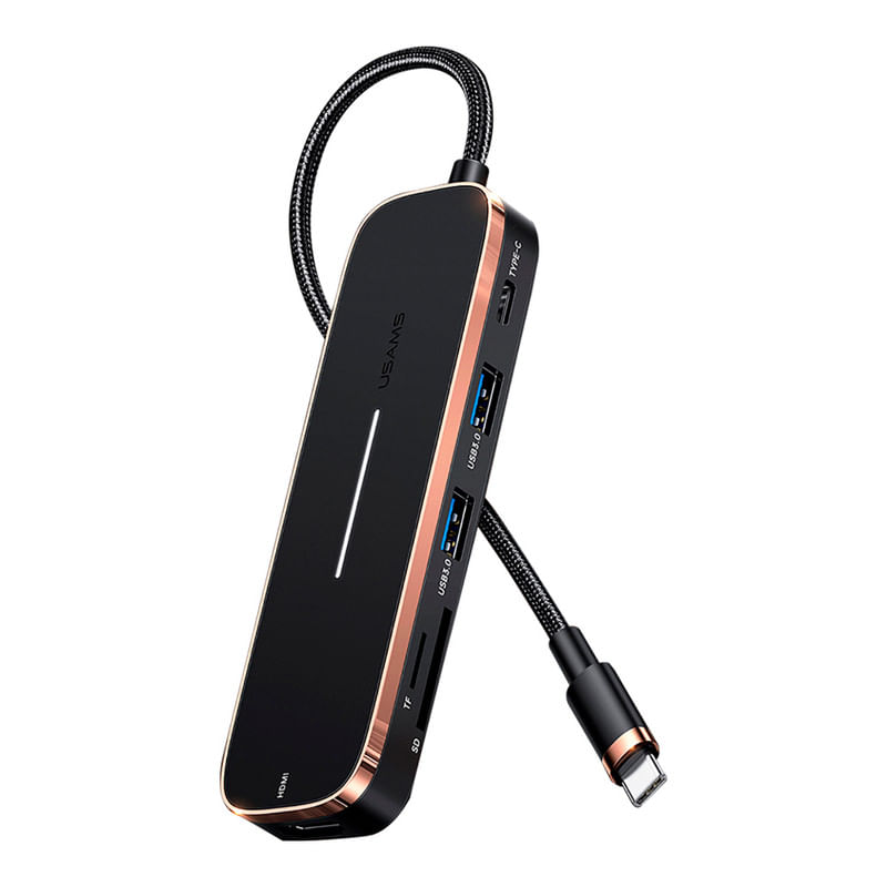 Adaptador-Multifuncion-6en1-Type-C-a-2USB-TypeC-MicroSD-SD-HDMI-Negro