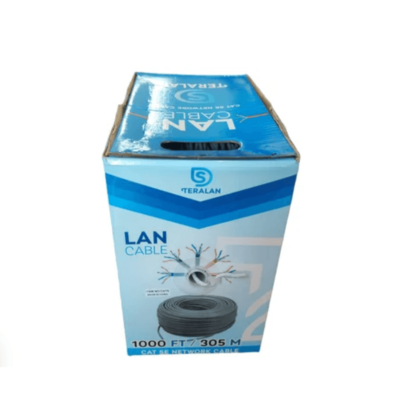 Cable-De-Red-Utp-Cat-5e-Rj45-305-Metros-rollo-ethernet-Lan-Gris