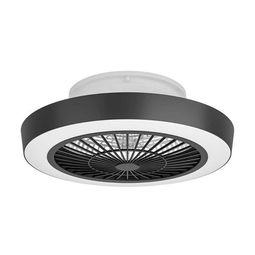 Ventilador de Techo Plafón LED Eglo Sazan 35W Blanco/Negro