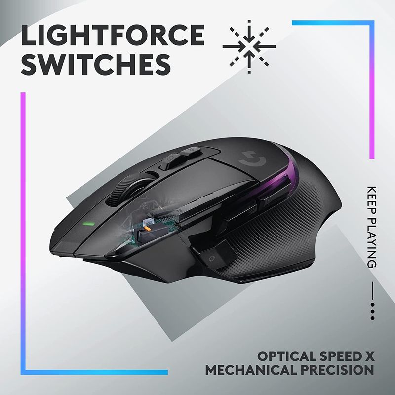 Mouse-Gamer-G502-X-PLUS-25K-DPI-Lightforce-RGB-Negro
