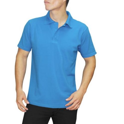 Polo Camisero Manga Corta Turquesa