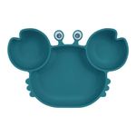 Plato-Silicona-Cangrejo-con-Ventosa-Para-Bebe-Verde-Jade