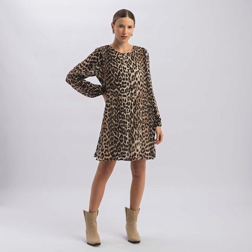 Vestido Corto Mujer Plizado Malabar