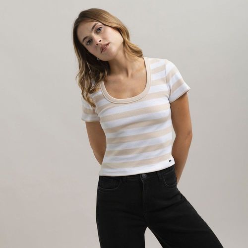 Polo Mujer Franja Mang Corta Amc