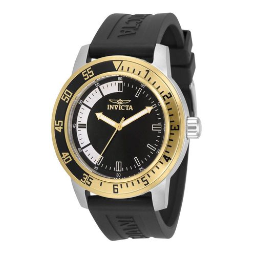 Reloj Invicta 34097 Hombre Negro / Dorado Ánálogo