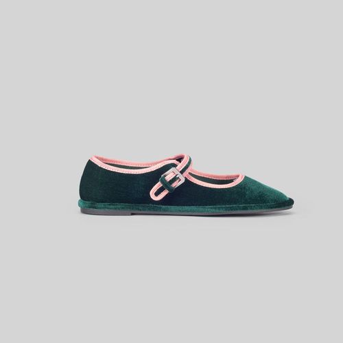 Ballerinas Mujer Hypnotic Velvet Verde