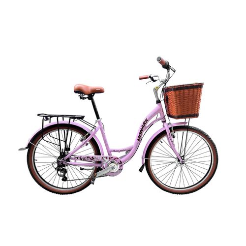 Bicicleta Monark Romantic Aro 26 Lila