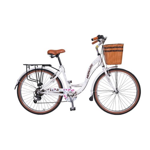 Bicicleta Monark Romantic Aro 26 Gris Claro