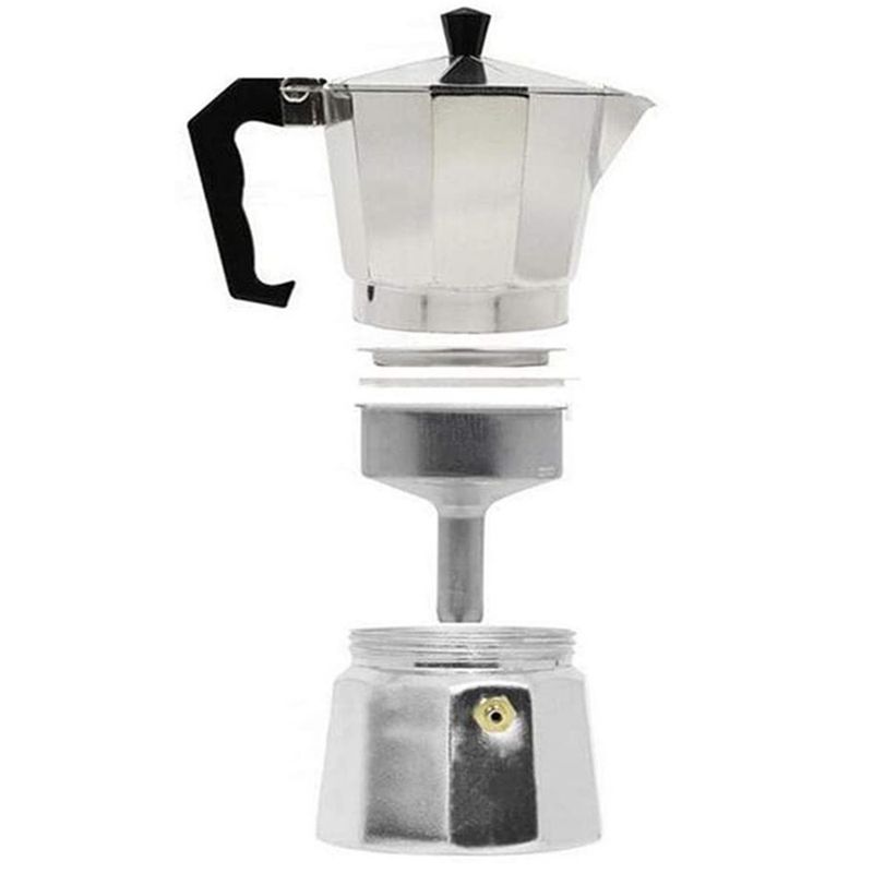 Cafetera-Italiana--Moka-P6-Tazas-de-Aluminio-Coffe