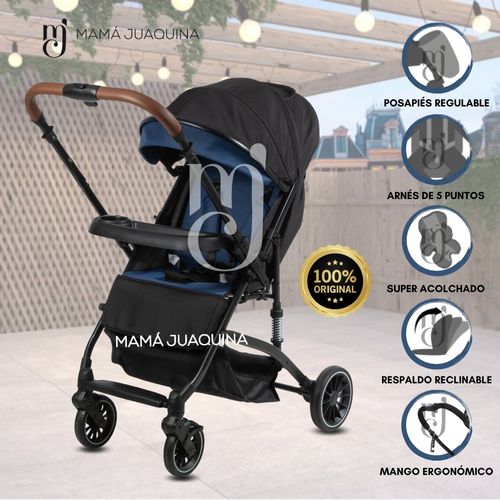 Coche de Paseo para Bebé «ANDALE» con Mango Reversible Azul