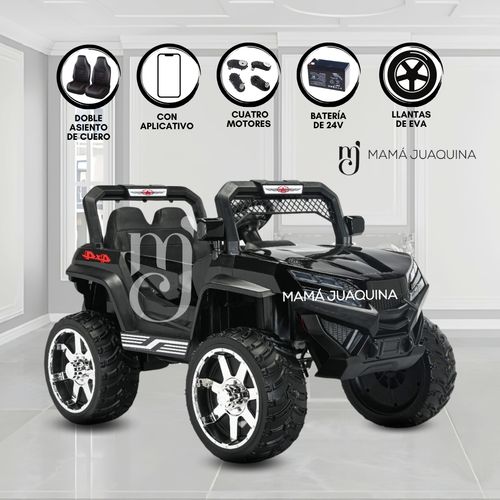 Carro a Batería 4 x 4 «STRANGER» Todo Terreno Negro