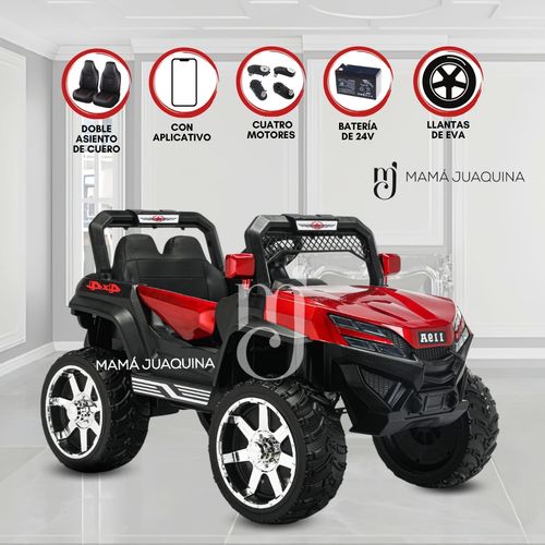 Carro a Batería 4 x 4 «STRANGER» Todo Terreno Rojo