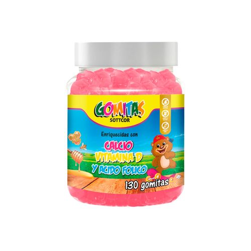 Gomitas Para Niños Calcio 130 Gomitas Sottcor