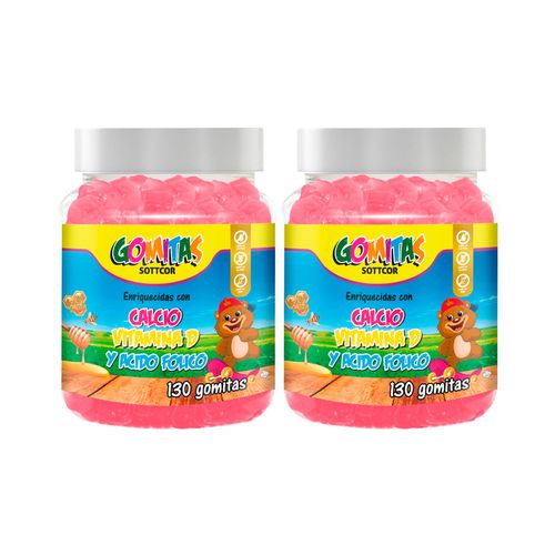 Gomitas Para Niños Calcio 130 Gomitas Sottcor 2 Und
