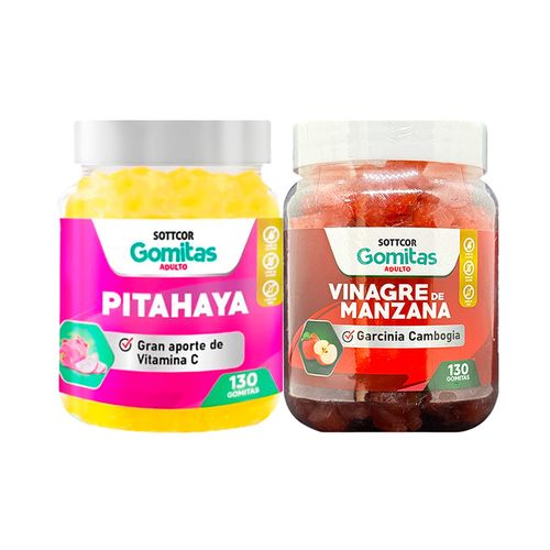 Gomitas Adulto Pitahaya + Gomitas Vinagre de Manzana
