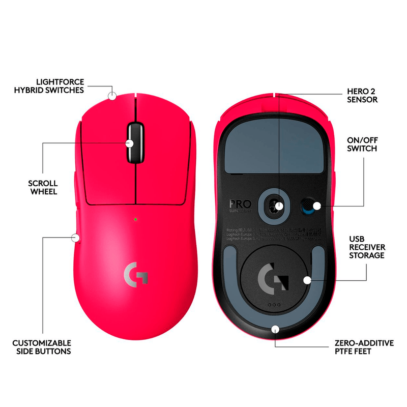 MOUSE-GAMER-LOGITECH-PRO-X-SUPERLIGHT-2-MAGENTA