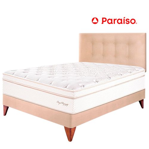 Juego de Dormitorio PARAISO Europeo Royal Dynasty 1.5 Plazas Champagne