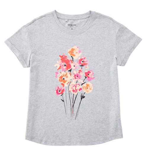 Polos Manga Corta sra flower Mujer SINGULAR