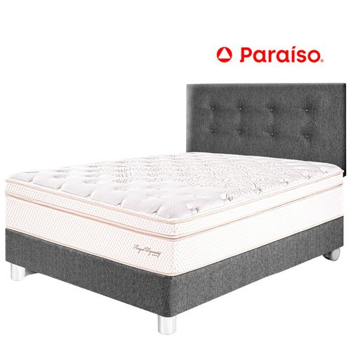 Juego de Dormitorio PARAISO Royal Dynasty 1.5 Plazas Gris