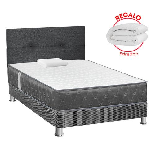 Juego de Dormitorio FORLI Acqua 1.5 Plazas + Edredón