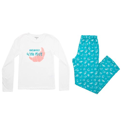 Pijamas Polo + Pantalón Breakfast mujer SINGULAR