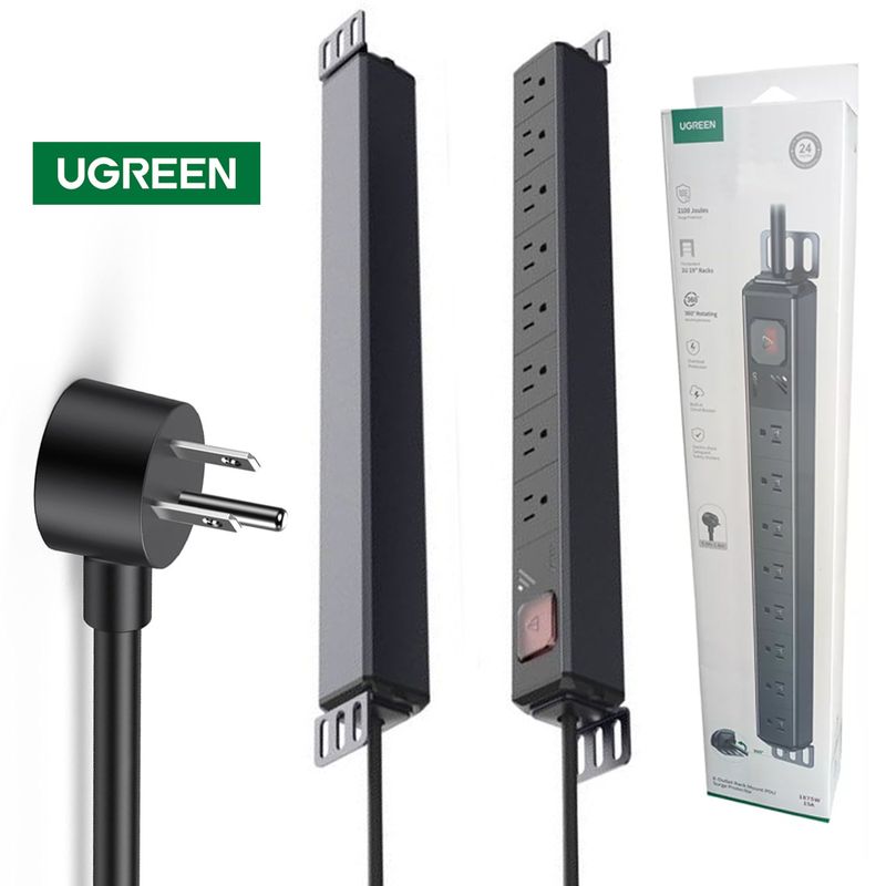 Extension-de-8-Salidas-cable-180m-rack-regleta-1875w-15A-UGREEN-PDU
