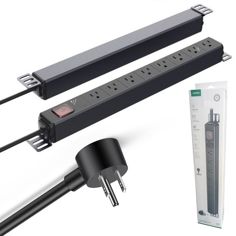 Extension-de-8-Salidas-cable-180m-rack-regleta-1875w-15A-UGREEN-PDU