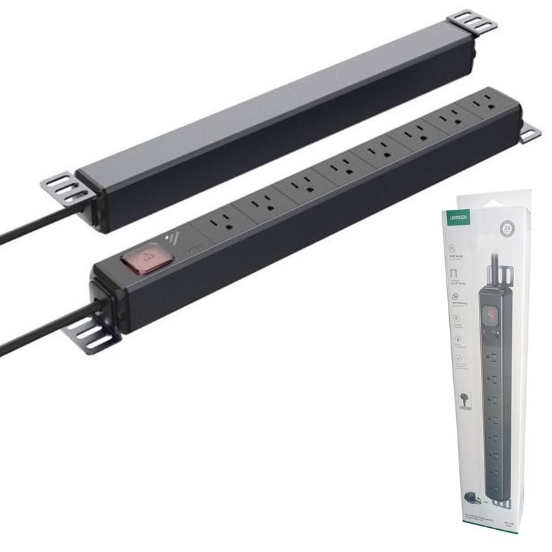 Extension-de-8-Salidas-cable-180m-rack-regleta-1875w-15A-UGREEN-PDU
