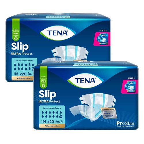 Pack Pañal para Adulto TENA Slip Ultra Talla M Paquete x40un