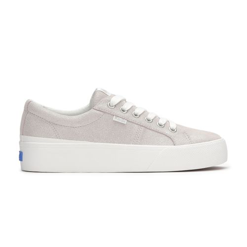 Zapatilla Para Mujer Cuero Jump Kick Duo Glitter Suede Gris Keds