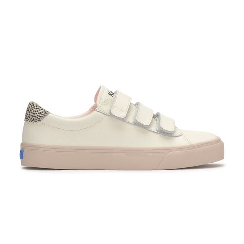 Zapatilla Para Mujer Cuero Jump Kick V Calf Hair Heel Fob Beige Keds