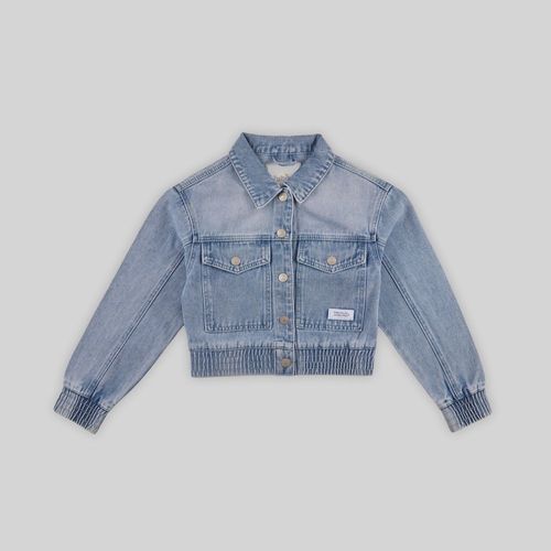 Casaca Para Teen Niña Zubito Denim Cheetah Chic