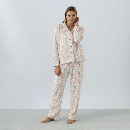 Pijama Mujer Camisero Coral Zafin