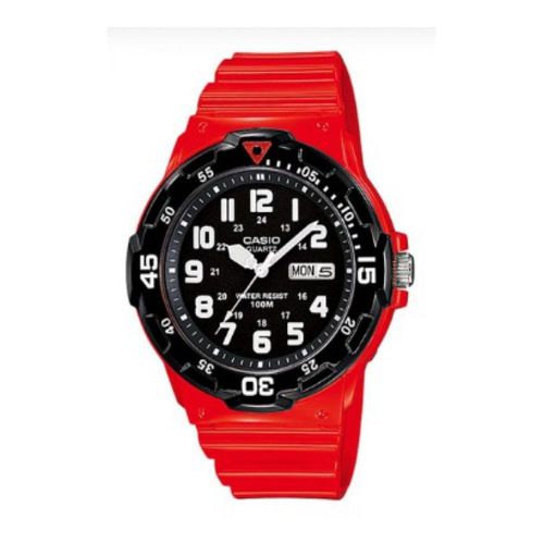 Reloj Casio Mrw-200Hc-4Bv  Rojo Ánálogo