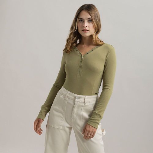 Polo Mujer Broche Manga Larga Amc