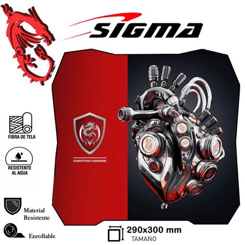 PAD MOUSE GAMING BLACK SIGMA