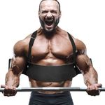 Arm-Blaster-Cinturon-Soporte-Aislador-Biceps-Brazos-Rojo