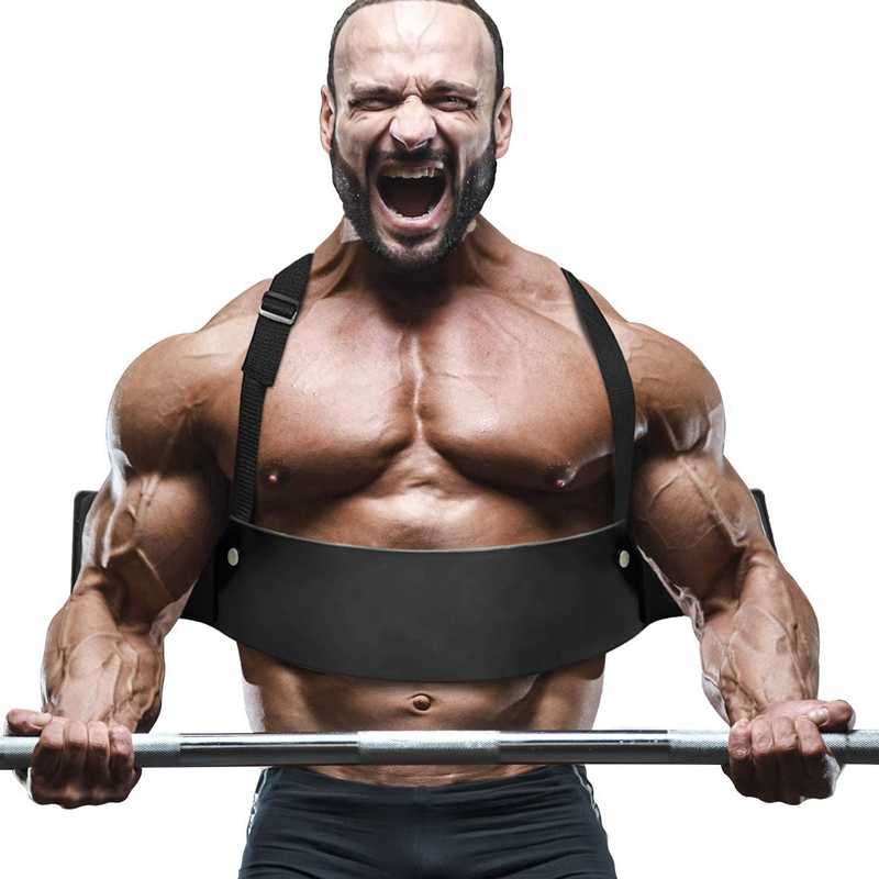 Arm-Blaster-Cinturon-Soporte-Aislador-Biceps-Brazos-Rojo