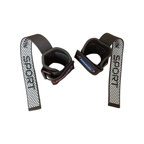 Straps Jaladeras De Levantamiento De Pesas Con Muñequera White Gray