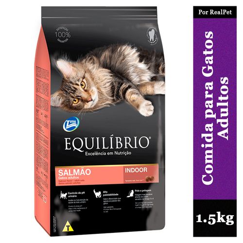 Comida para Gato Equilibrio Salmón Pelaje Sano 1.5 kg