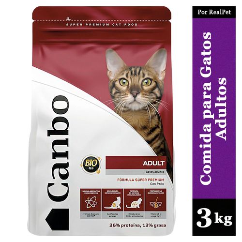 Comida para Gatos Adultos Canbo Cat Pollo 3 kg