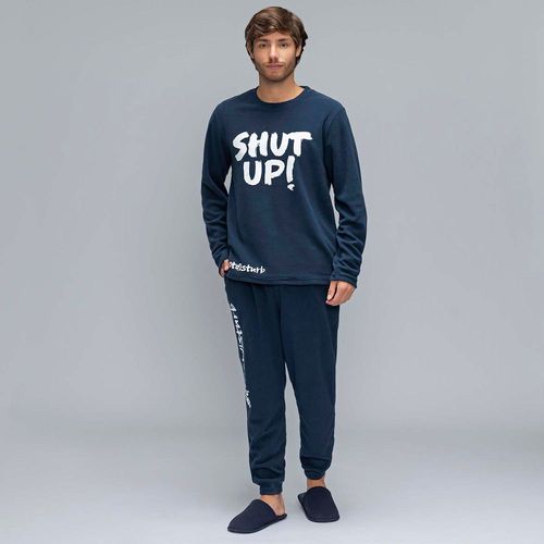 Pijama Set Hombre Polar Shut Up Hypnotic