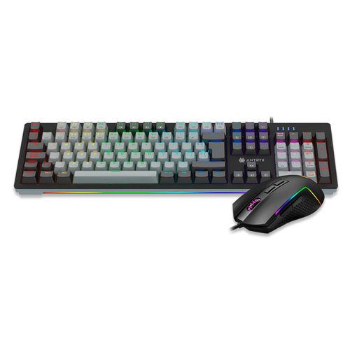 KIT ANTRYX GAMING TECLADO MECANICO + MOUSE  BLACK RED SWITCH