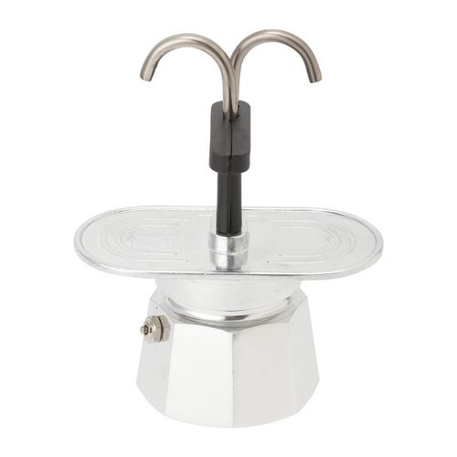 Cafetera Moka 2 Tazas Doble Cabezal 100ml