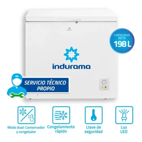 Congeladora Indurama Ci-220bl Blanco 198 L