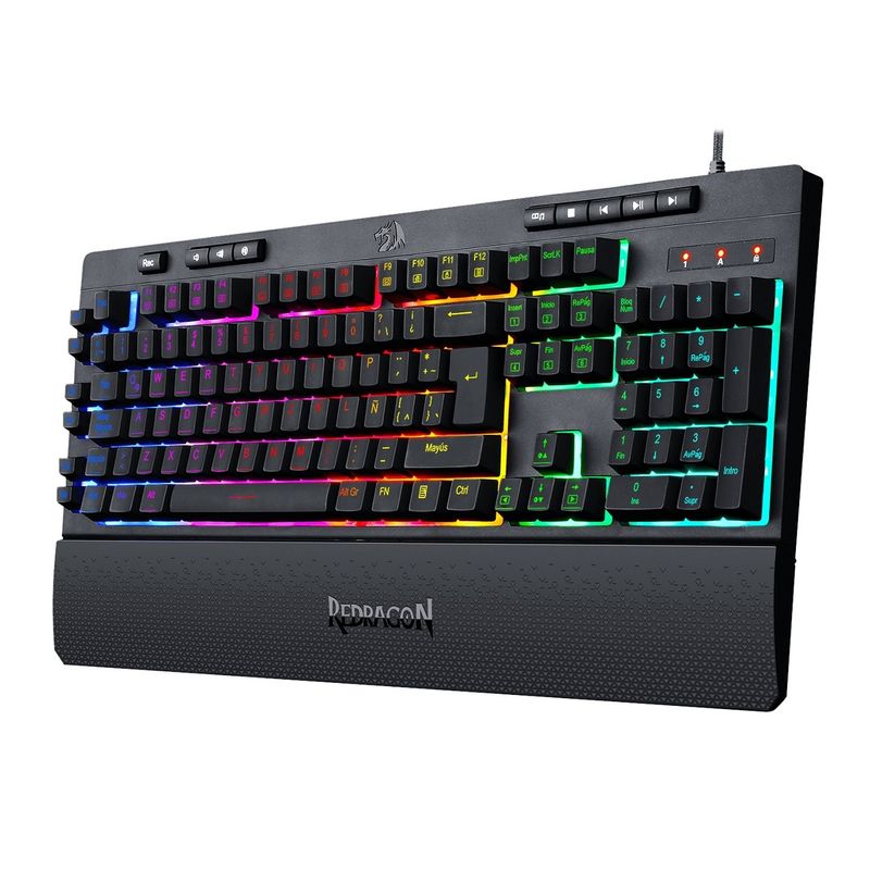 Redragon---Teclado-Shiva-K512-RGB-Semi-Mecanico-Español---Black