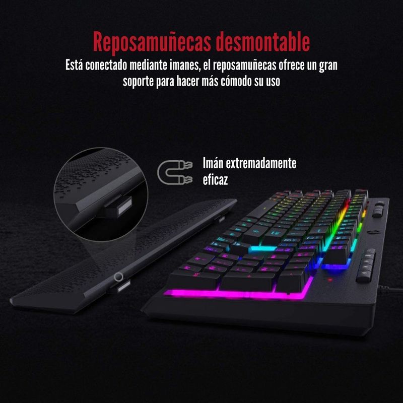 Redragon---Teclado-Shiva-K512-RGB-Semi-Mecanico-Español---Black