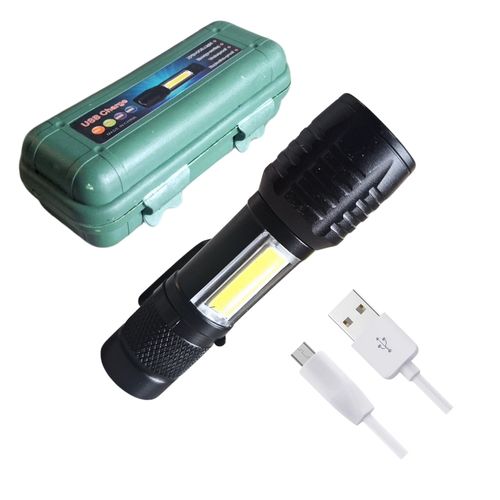 Linterna Tactica USB Recargable Portatil